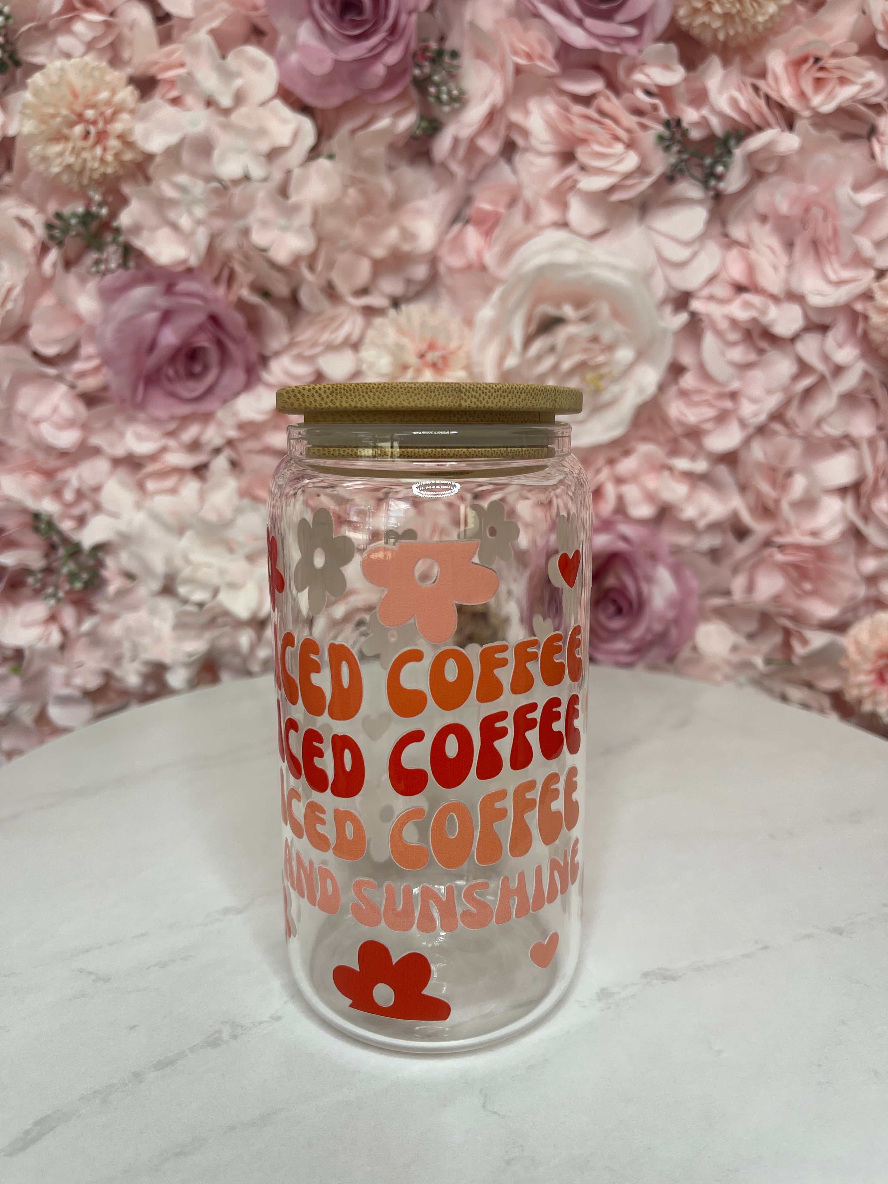 Glass Iced Coffee Cups – Junie May Boutique